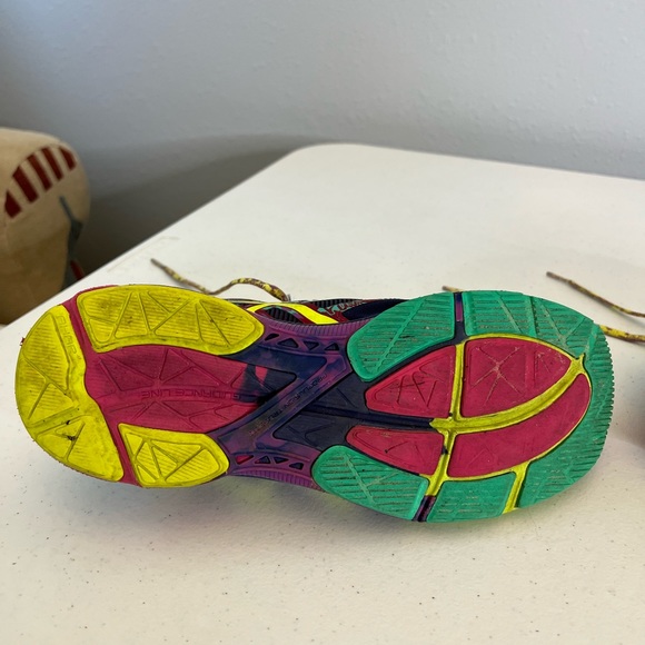 Asics WMNS Gel-Noosa Tri 9 1/2 Purple Yellow T580N-4907 - Picture 4 of 12